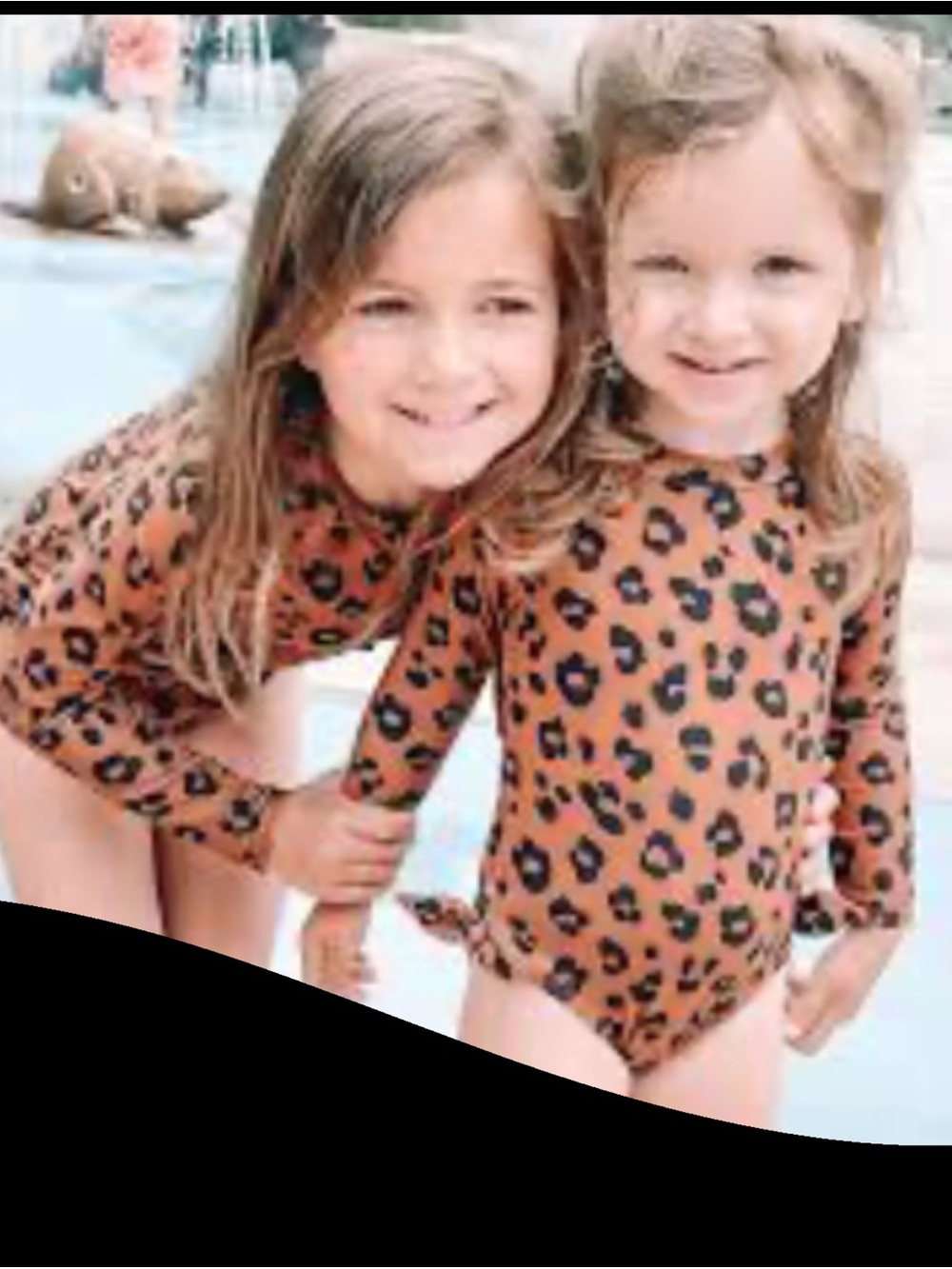 H&M Girls' Leopard Print One-Piece Swimsuit in Brown and Black.15